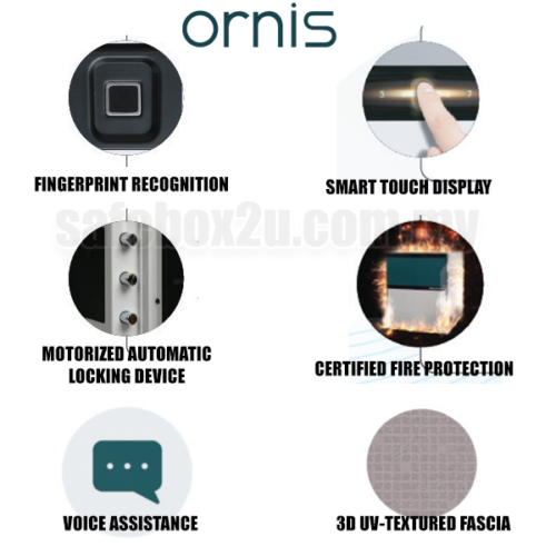 Falcon Ornis OR-530 FingerPrint Safe ( Ruby/Emerald) - Image 3